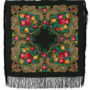 Châle russe en laine, avec des franges en soie
 Nom du motif: Une Inconnue
 Créateur du motif: Natalia Belokour